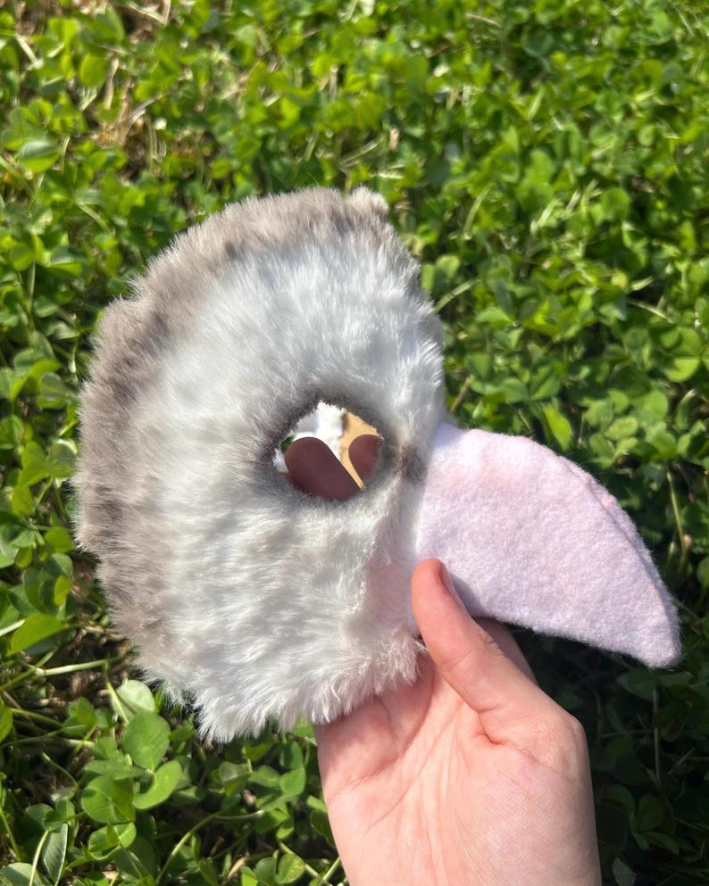 Barn owl therian half mask (willing to modify) image 1