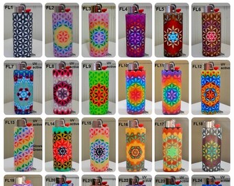 Flower of Life Perler Bead LIGHTER CASE