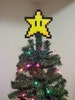 ORIGINAL Mario Bros. Perler Bead Star Christmas Tree Topper - trending - december trends - gifts - small business saturday 