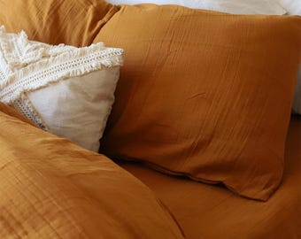 Dekbedovertrek 8-laags mousseline gaas – handgemaakt Turks katoenen beddengoed – ultrazacht ademend