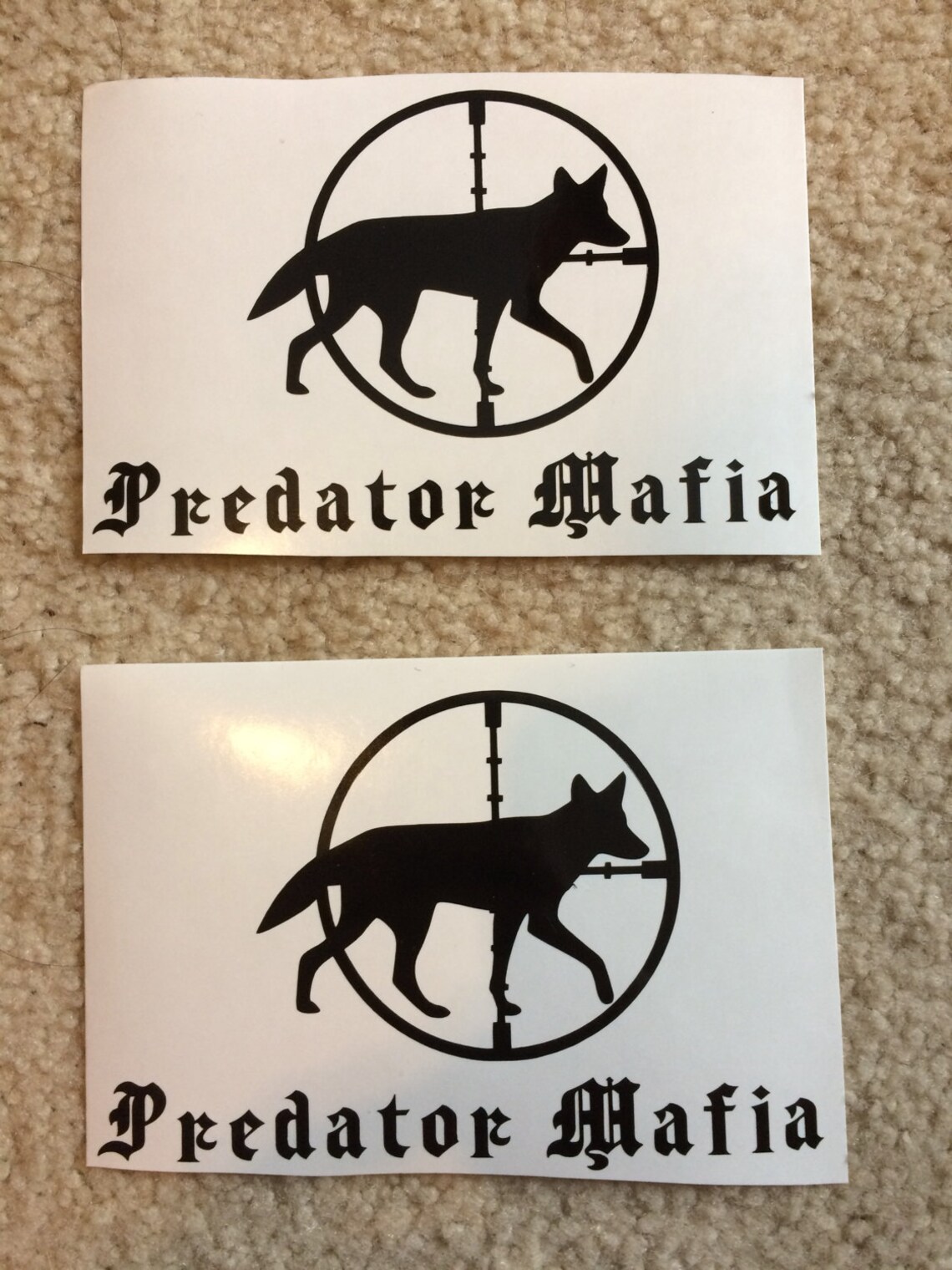 Coyote Crosshairs Coyote Decal Hunting Decal Predator Men - Etsy