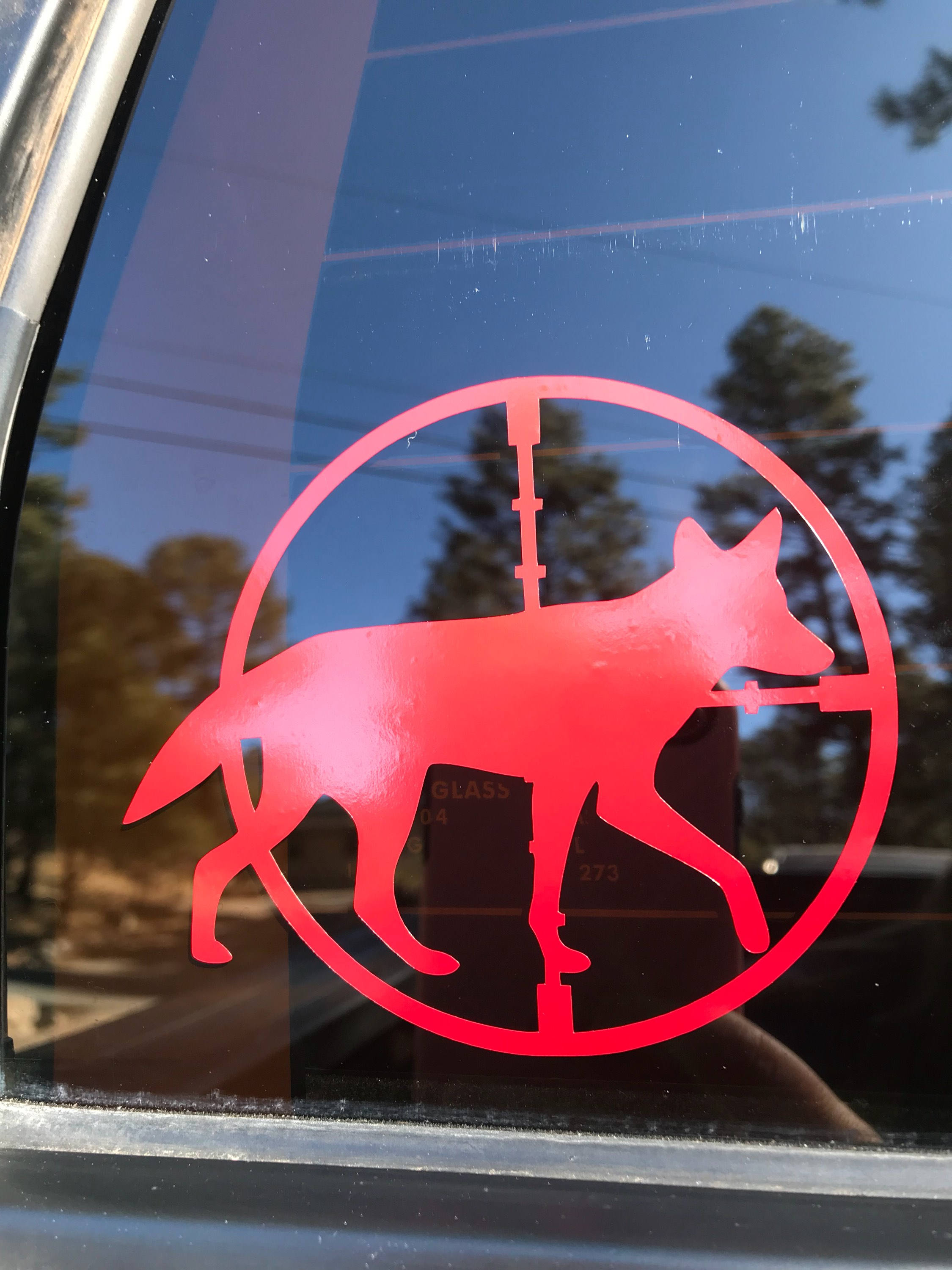 Coyote Crosshairs Coyote Decal hunting decal Predator men | Etsy