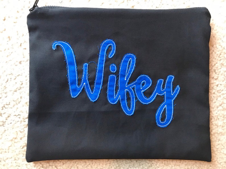 police wife gift Police wife zippered bag wifey zipper bag LEOW gift police wife thin blue line