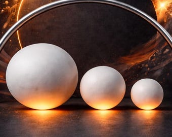 Digitales Bild, Leinwand, Poster, Kugeln, Feuer, Lichteffekte,