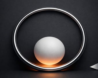 Serie Digitaler Druckkunst, 3 Bilder passend im Set, Kugeln weiß mit Edelstahlring