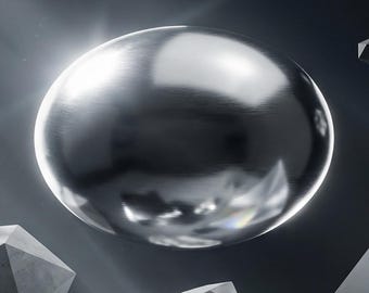 Kunstdruck, schwebende Formen und Kugeln. Wanddeko