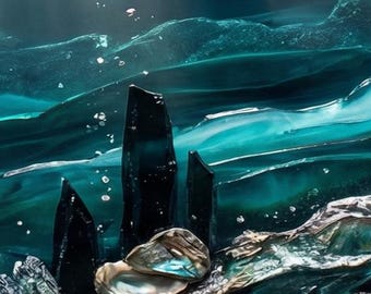 Abstraktes Bild, Panorama-Bild, Dekoration