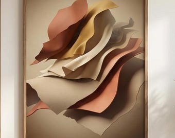 Ein abstrakter Kunstdruck für Wohnzimmer, Flur, Schlafzimmer, Büro