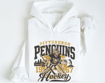 Pittsburgh Penguins Hoodie for hockey lover gift for hockey mom sweatshirt for penguins fan apparel for NHL fan hoodie for hockey player