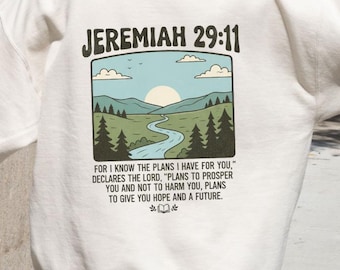 Jeremiah 29:11 Hoodie for christian gift for teen girl sweatshirt for Christian sweatshirt for church camp outfit for school hoodie for teen