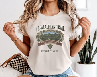 アパラチアントレイル ヴィンテージ コンフォートカラー Tシャツ | ハイキング レトロ Tシャツ