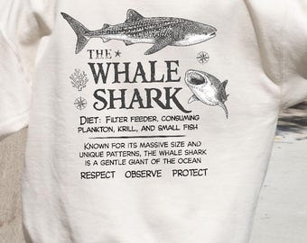 Whale Shark Hoodie for ocean lover gift for shark lover sweathshirt for ocean lover sweatshirt with whale shark hoodie