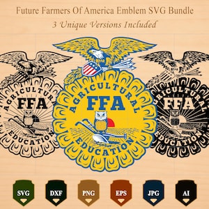 Emblem of the FFA SVG,  Dxf,  Badge Svg,  Png, Svg clipart, Cricut, Silhouette, Cnc Cut Files, Laser Cutting File, Digital Download