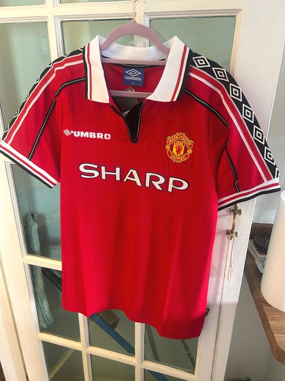 Manchester United 1999 Home Umbro Jersey - Medium/ Large - Etsy