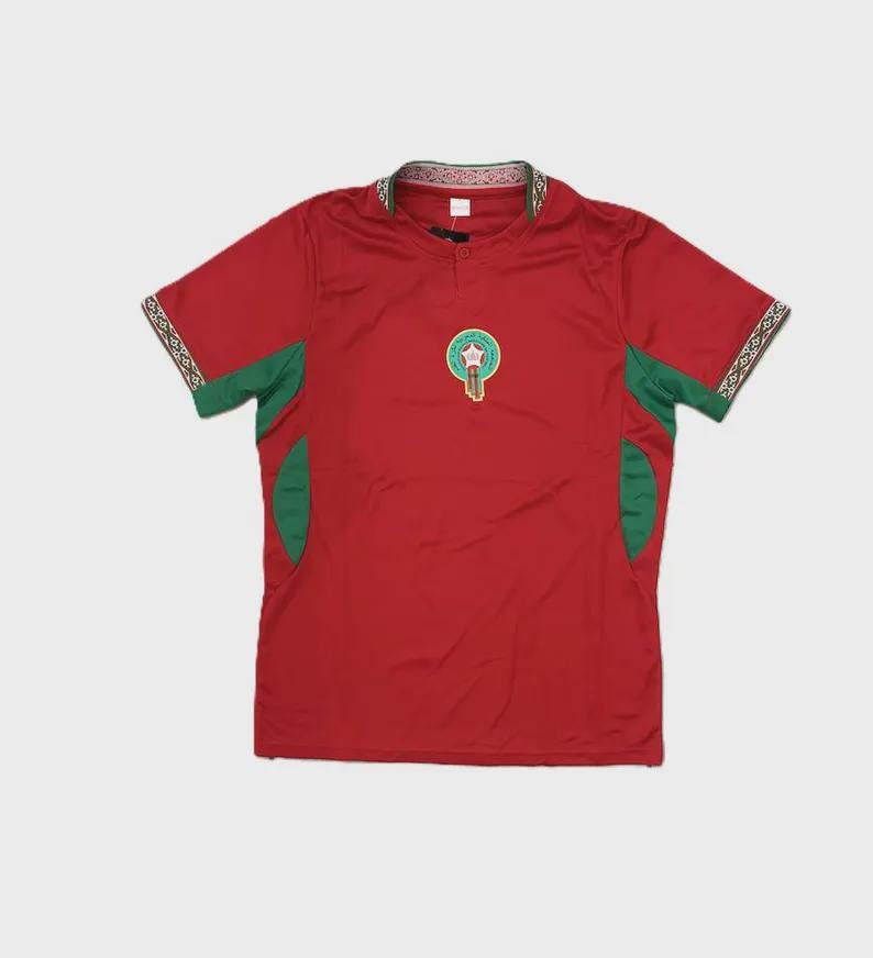 支給品 モロッコ代表 プラクティス 練習着 未使用品保管 Morocco team shirt - Etsy 日本
