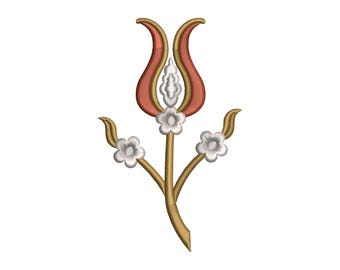 Ottoman Classic Tulip Embroidery Design (Digital Download)