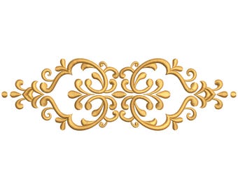 Ottoman Symmetrical Scroll Border Embroidery Design (Digital Download)