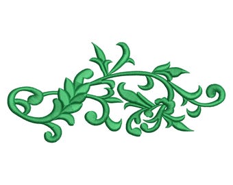 Ottoman Leaf Scroll Border Embroidery Design (Digital Download)