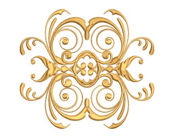 Ottoman Spiral Scroll Ornament Embroidery Design (Digital Download)