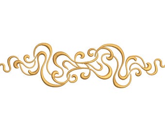 Ottoman Scroll Vine Border Embroidery Design (Digital Download)