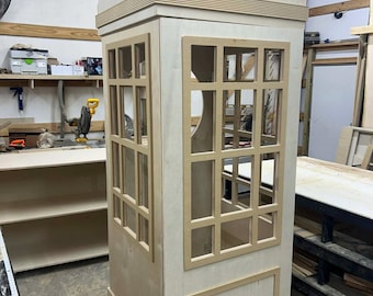 Cabina telefónica plegable - Archivo CNC - Archivo de decoración para eventos