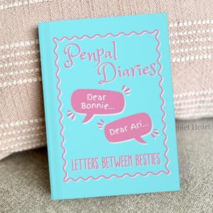 Best Friend Summer Journal for Girls Age 5-8, End of School Year Gift, Friendship Notebook Kids, Penpal Diary, Pass Back and Forth Journal
