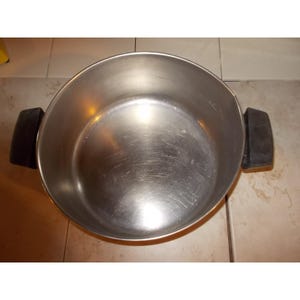 Vintage Revere Ware 4 1/2 Qt Stock Pot Copper Clad Bottom Stainless Steel USA