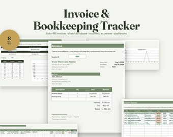 Sistema de autocompletado de facturas y contabilidad, base de datos de clientes y registro de ingresos y gastos (descarga digital).