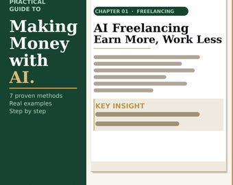 AI Income Guide: 7 Methods for Freelancing, Content Creation (PDF Download)