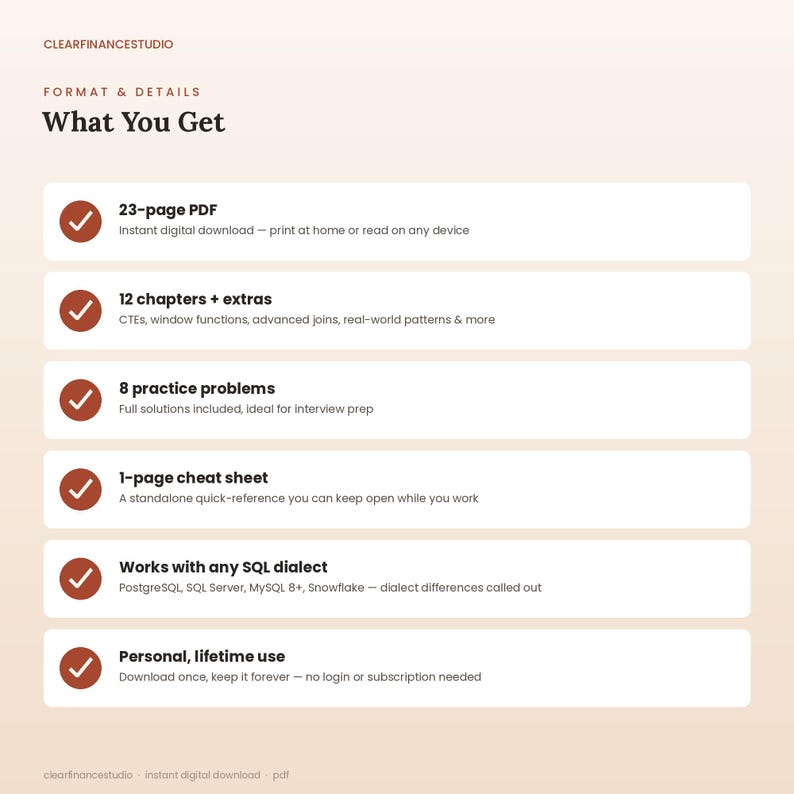 SQL Window Functions & Advanced Queries Guide | 23-page PDF for Data ...