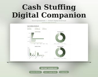 Planificador de gastos / Hoja de cálculo de presupuesto para Excel y Google Sheets (Descarga instantánea)