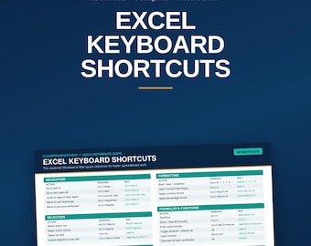 Guía rápida de atajos de teclado de Excel / Referencia rápida para Windows y Mac (PDF)