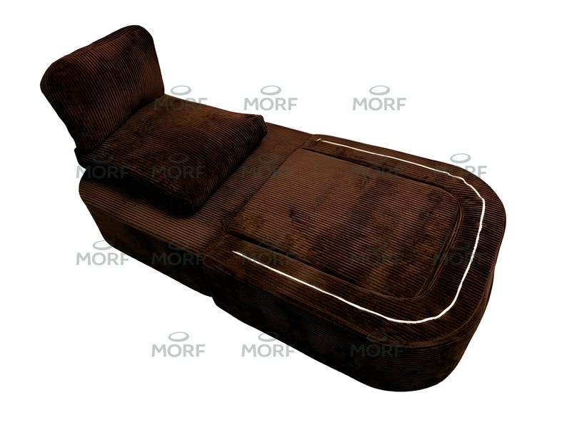 Modulares Cord-Bodensofa, Low-Profile-Schnittcouch, Lesewinkel-Sitzecke Bild 8