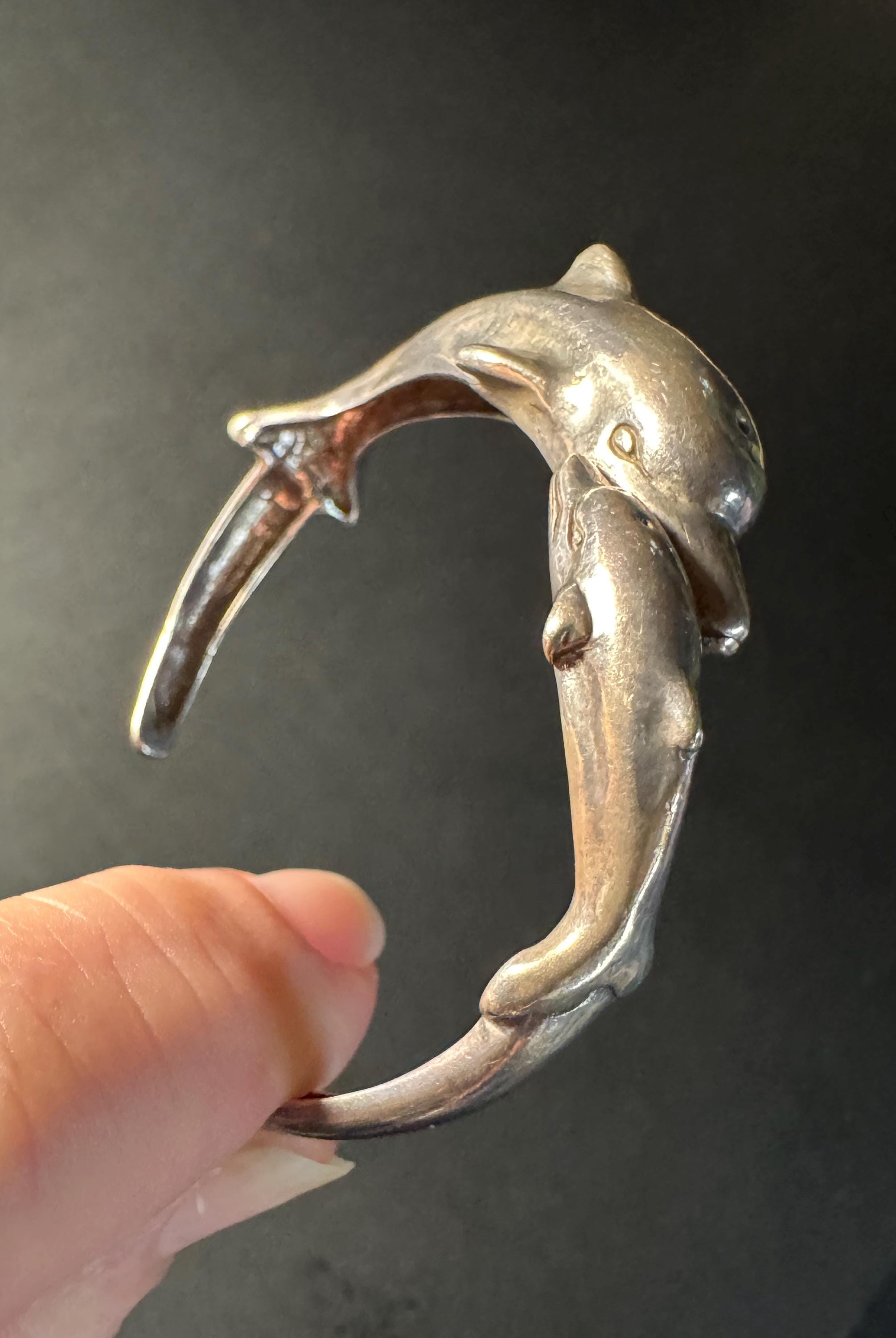 Mexico製　シルバーブローチ（ドルフィン） Mexico 925 Dolphin - Etsy