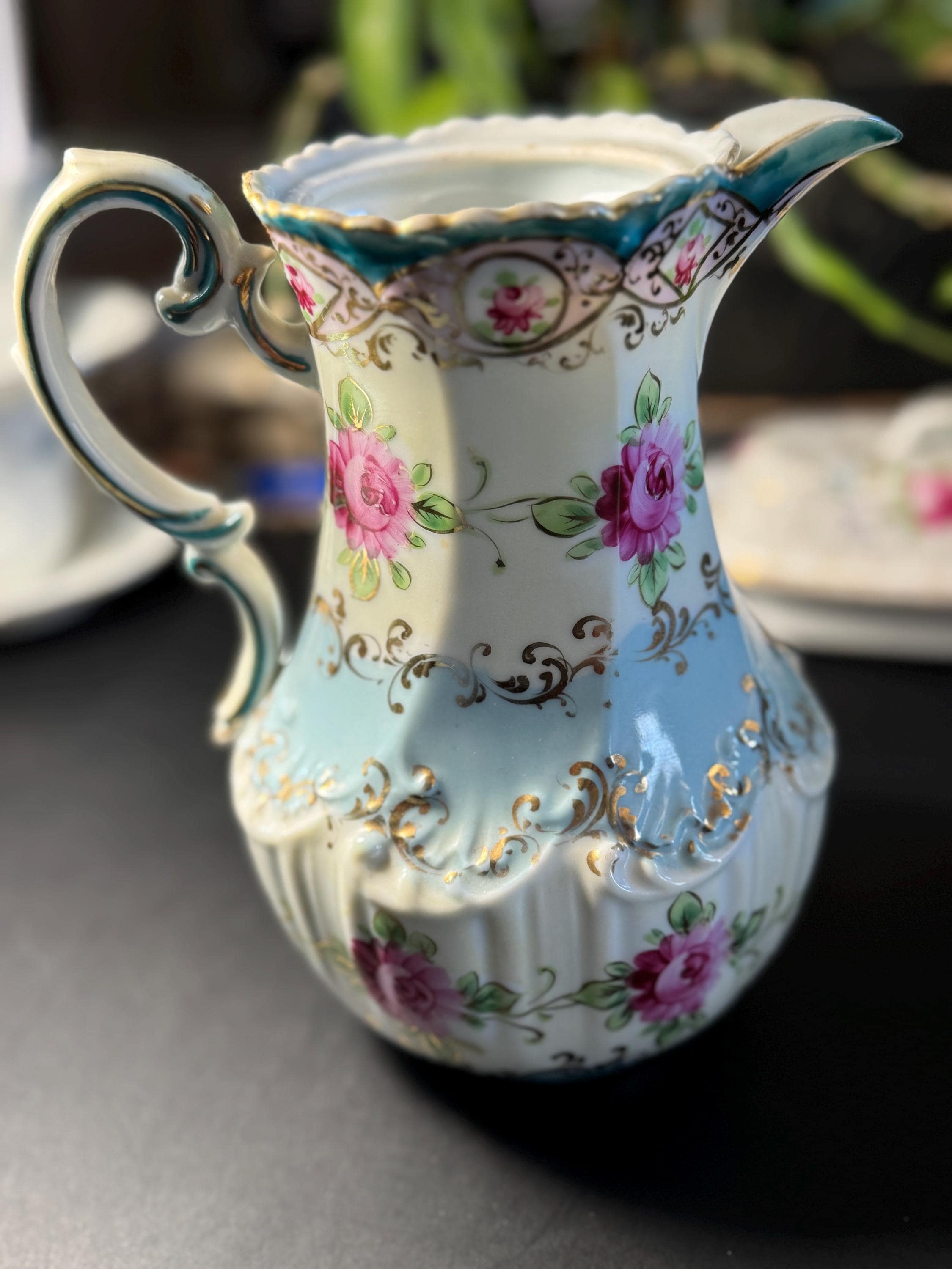 アンティーク　sugar pot and milk pitcher Antique Milk Pitcher - Etsy