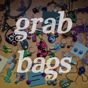 Jewelry Grab Bag Surprise Lot Mystery Box Lucky Dip Random Item Destash Gift Necklace Earrings Bracelet Rings Charms Accessories image 2