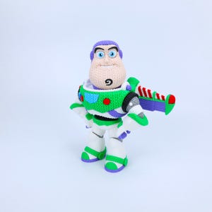 Buzz Lightyear Inspired 3D Printed Figure | Knitted-Style Texture | Multipart Display Model | Space Ranger Decor Gift image 7