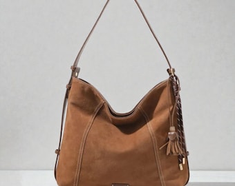 Retro Leather Hobo Tote Bag Purse For Women Large Capacity Shoulder Hand Bag, Casual Crossbody Handbag, Everyday Commuter Womens Bag