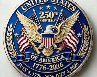 250th Anniversary Challenge Coin, Liberty Bell Commemorative Collectible, 250 Years Of Freedom Commemorative Coin, 1776-2026 Patriotic Coin