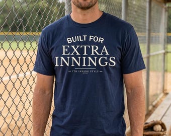 Men's Baseball T-Shirt | Built for Extra Innings | Heritage Baseball Tee