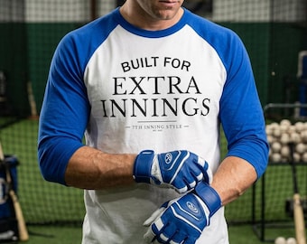 3/4 Sleeve Baseball Raglan | Built for Extra Innings | Heritage Baseball Shirt