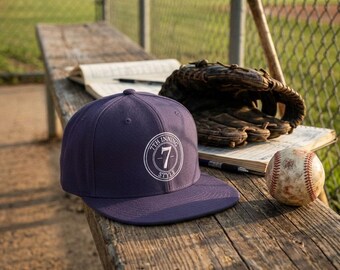 Snapback Baseball Cap | 7TH Inning Style Embroidered Logo | Heritage Baseball Hat