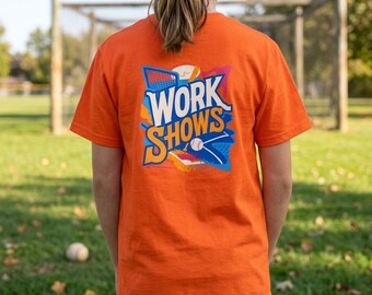 Work Shows Baseball Shirt, Dugout Collection Tee, 7th Inning Style Graphic Tee, Baseball Lifestyle Shirt, Player Graphic Tee