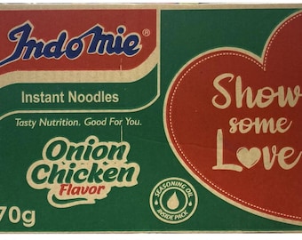Noodles nigeriani Indomie al gusto di cipolle e pollo, 40 confezioni (1 scatola)