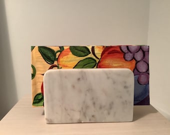 Marble letter or napkin holder