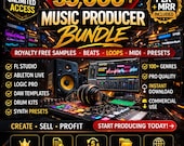 Music Producer Bundle Royalty Free Samples, Beats Midi FL Studio, Logic Templates PLR MRR