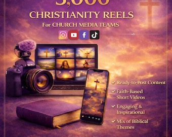 Church Media Christianity Reels Videos Canva Editable for Social Media Instagram Facebook Tiktok
