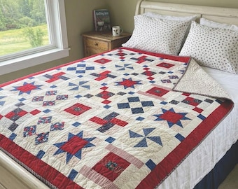 Red White Blue Sampler Patchwork