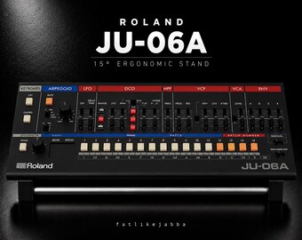 Roland JU-06A Stand | Boutique Synth Riser | Ergonomic Desktop Synth Holder | Studio setup