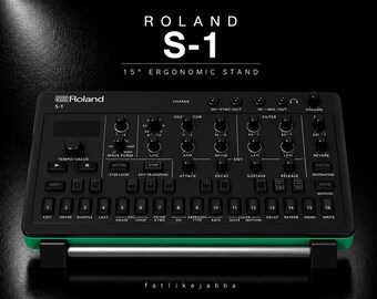 Roland S-1 Stand | Synthesizer Stand | Ergonomic Desktop Stand | Music Production Setup | Studio desk